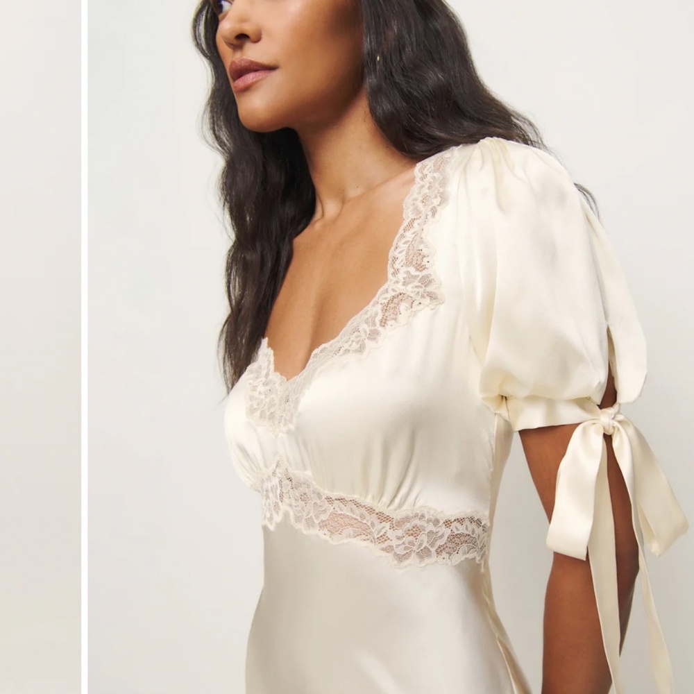 Reformation Petite Stella Silk Dress - Picture 2 of 8